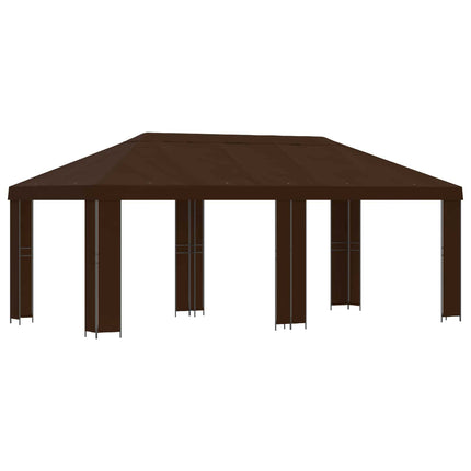 Have Gazebo 6 x 3 m Brun Polyester og Stål 190