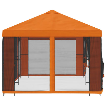 Havelæger med sidevægge 6 x 3 m Orange Polyester og Stål