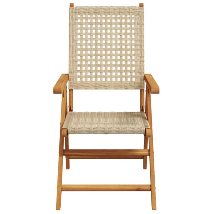 Have Spisebordssæt 7 stk. Beige Massivt Akacietræ