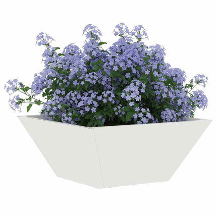 Have Blomsterkrukke Hvid 35 x 35 x 15 cm Koldvalset stål