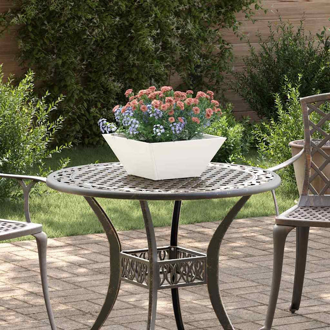 Have Blomsterkrukke 5 pcs Hvid 35 x 35 x 15 cm Koldvalset stål
