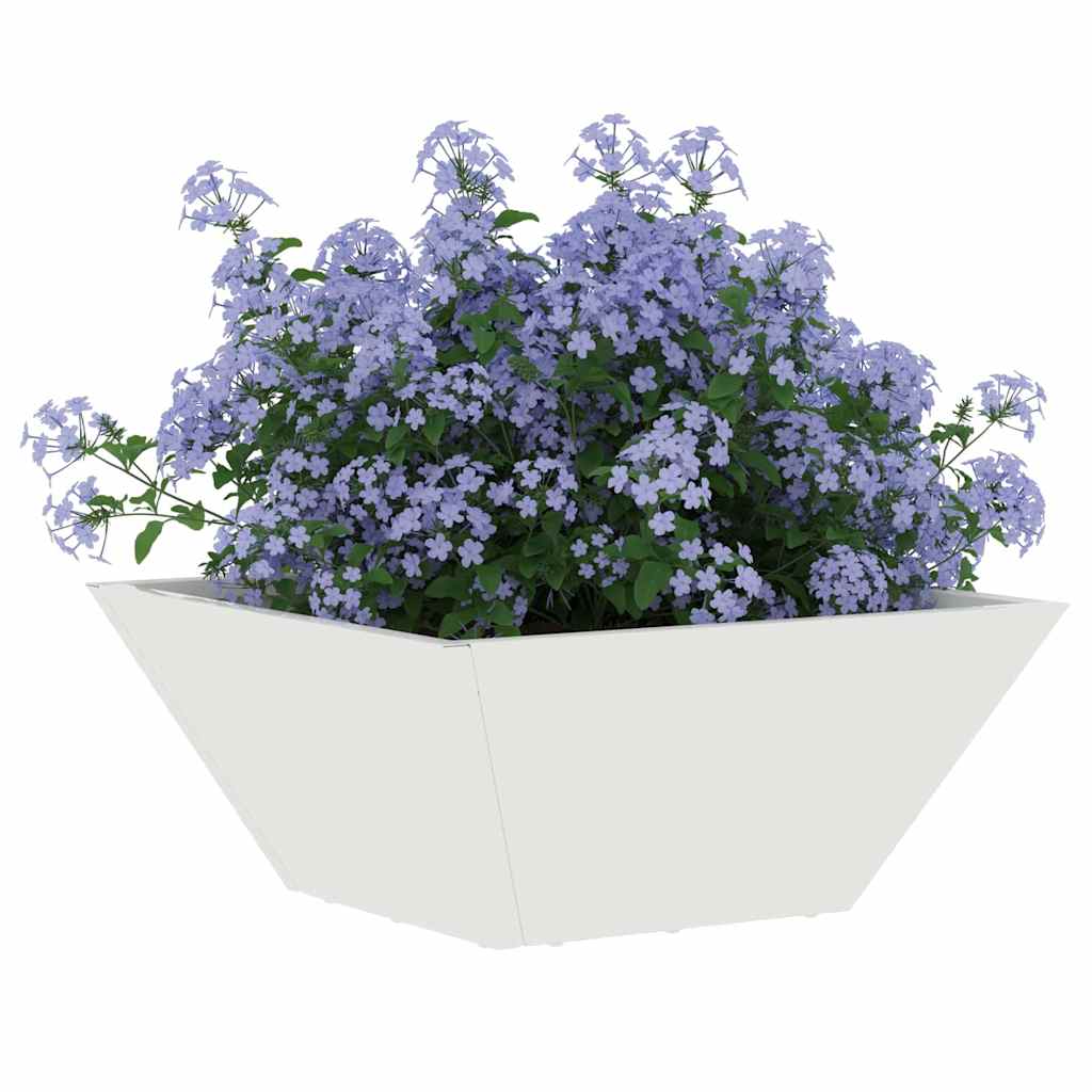 Have Blomsterkrukke 5 pcs Hvid 35 x 35 x 15 cm Koldvalset stål