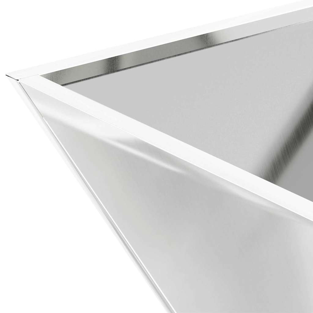 Have Blomsterkrukke Sølv 35 x 35 x 15 cm Galvaniseret stål