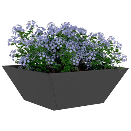 Have Blomsterkrukke Sort 40 x 40 x 15 cm Koldvalset stål