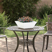 Have Blomsterkrukke 5 pcs Hvid 40 x 40 x 15 cm Koldvalset stål