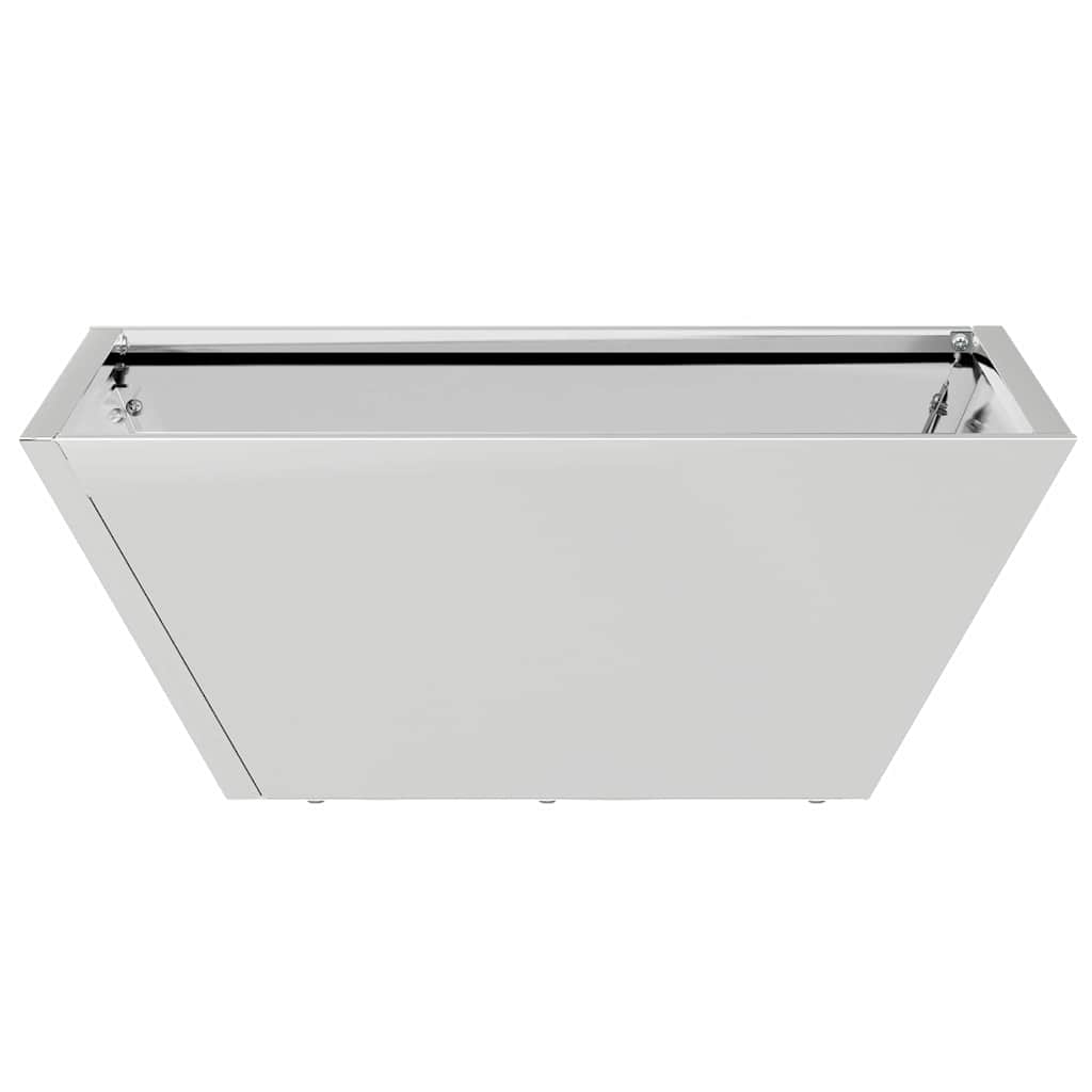 Have Blomsterkrukke 5 pcs Sølv 40 x 40 x 15 cm Rustfrit stål