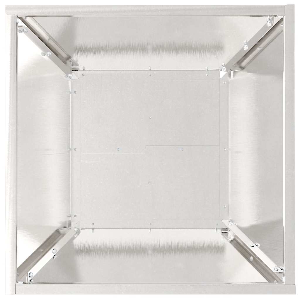 Have Blomsterkrukke 5 pcs Sølv 40 x 40 x 15 cm Rustfrit stål