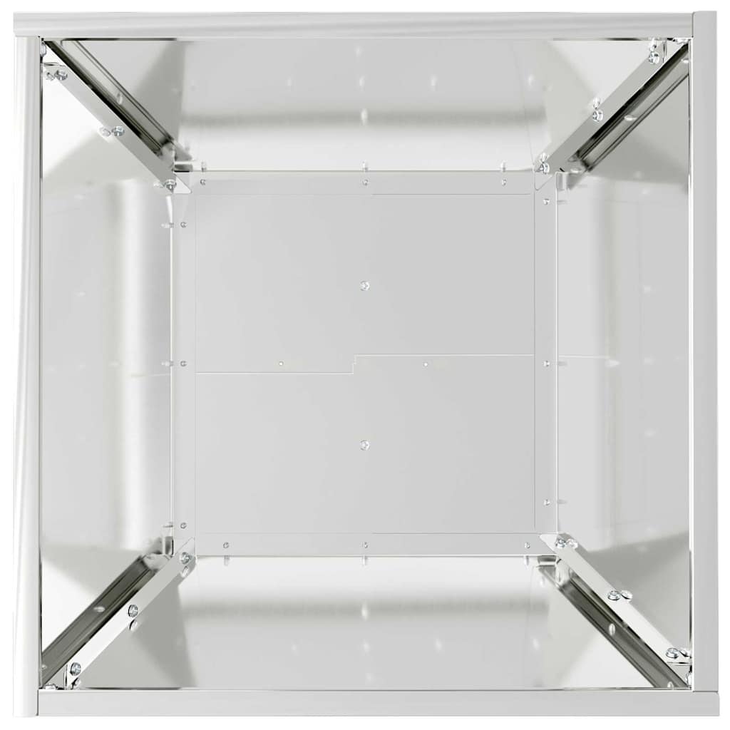 Have Blomsterkrukke Sølv 40 x 40 x 15 cm Galvaniseret stål