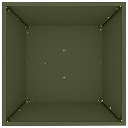 Have Blomsterkrukke 5 stk. Olivengrøn 50 x 50 x 15 cm