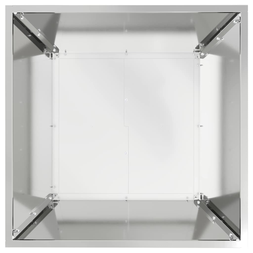 Have Blomsterkrukke Sølv 50 x 50 x 15 cm Galvaniseret stål