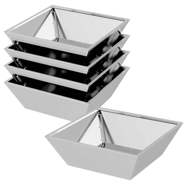 Have Blomsterkrukke 5 pcs Sølv 50 x 50 x 15 cm