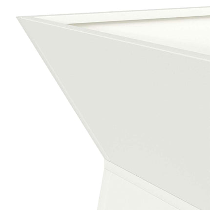 Søjle Plantekasse 2 pcs Hvid 35 x 35 x 73 cm