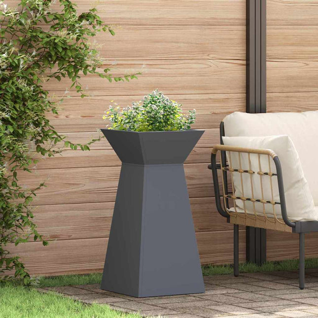 Søjle Plantekasse Antracit 35 x 35 x 73 cm Koldvalset stål