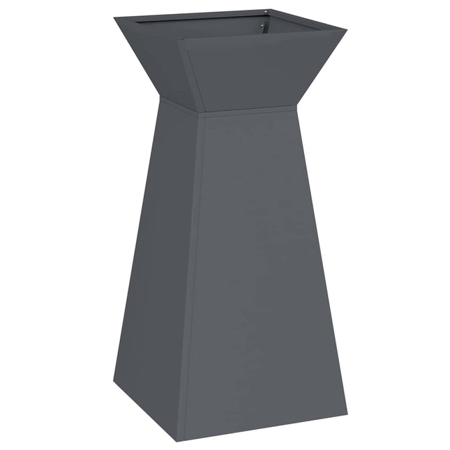 Søjle Plantekasse Antracit 35 x 35 x 73 cm Koldvalset stål