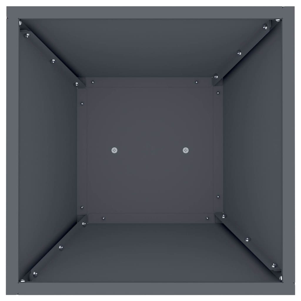 Søjle Plantekasse Antracit 35 x 35 x 73 cm Stål