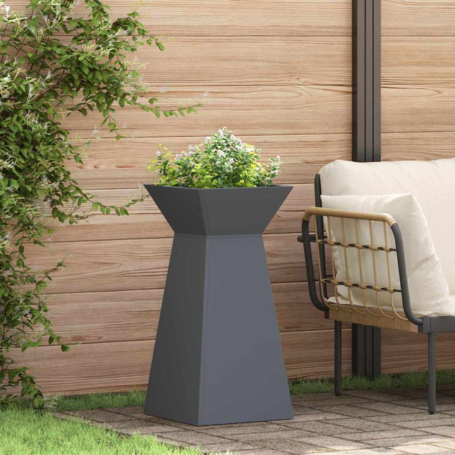 Søjle Plantekasse 2 stk. Antracit 35 x 35 x 73 cm
