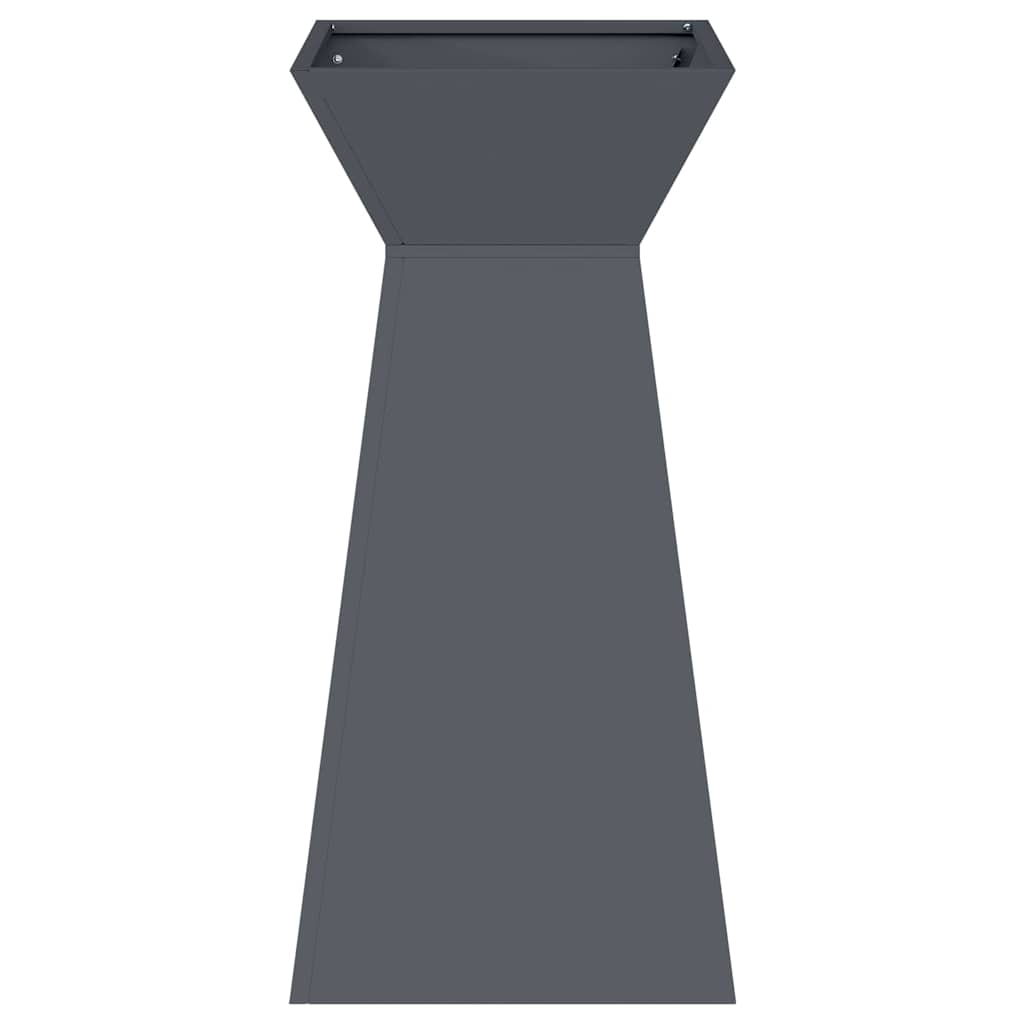 Søjle Plantekasse 2 pcs Antracit 35 x 35 x 73 cm Stål