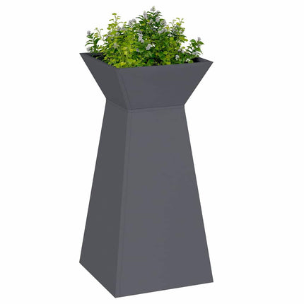 Søjle Plantekasse 2 pcs Antracit 35 x 35 x 73 cm