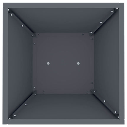 Søjle Plantekasse 2 pcs Antracit 35 x 35 x 73 cm