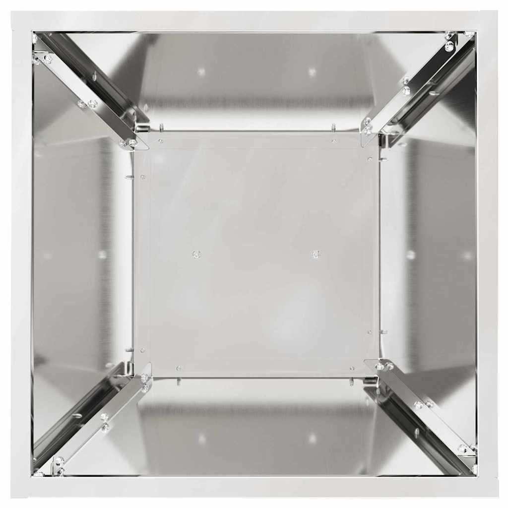 Søjle Plantekasse Sølv 35 x 35 x 73 cm Stål