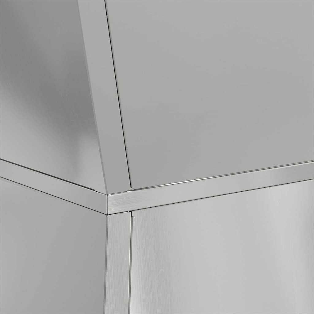 Søjle Plantekasse 2 pcs Sølv 35 x 35 x 73 cm Stål