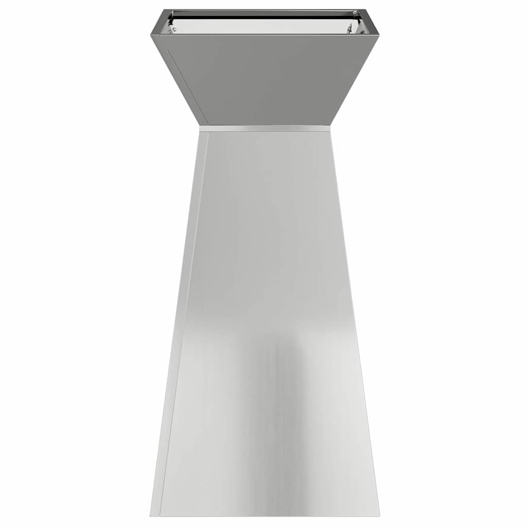 Søjle Plantekasse 2 pcs Sølv 35 x 35 x 73 cm Stål