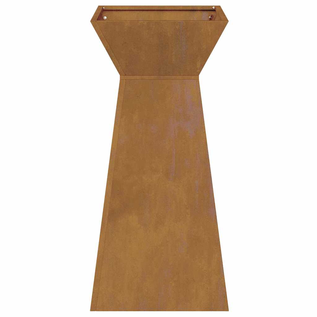 Søjle Plantekasse Sølv 35 x 35 x 73 cm Stål