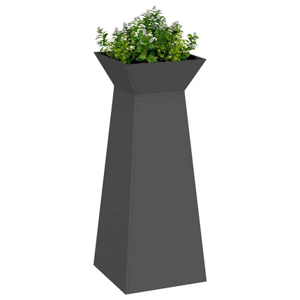 Søjle Plantekasse Sort 40 x 40 x 100 cm