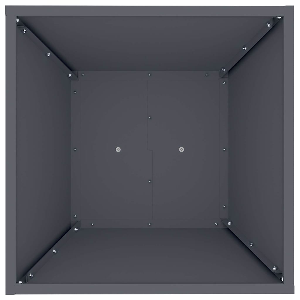 Søjle Plantekasse Antracit 40 x 40 x 100 cm Stål