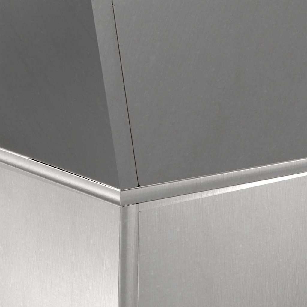 Søjle Plantekasse 2 pcs Sølv 40 x 40 x 100 cm Stål