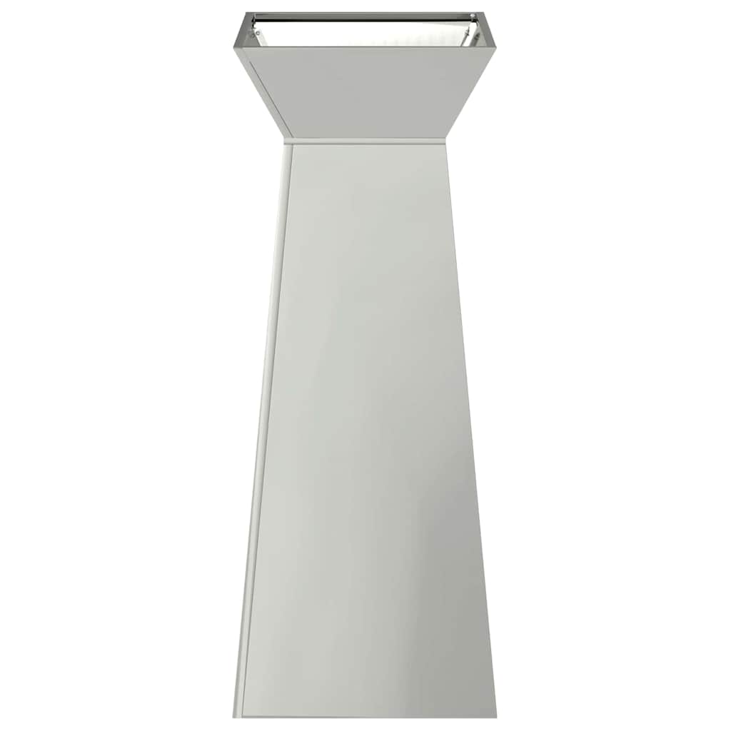 Søjle Plantekasse Sølv 40 x 40 x 100 cm Stål