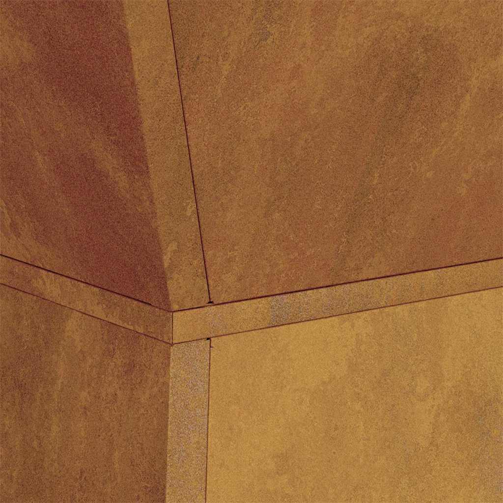 Søjle Plantekasse 2 pcs Sølv 40 x 40 x 100 cm Stål