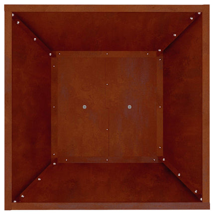 Søjle Plantekasse 2 stk. Rusten 40 x 40 x 100 cm Cortenstål
