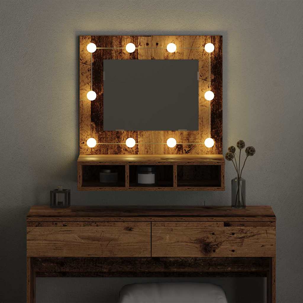 Spejlskab Gammelt træ 60 x 31,5 x 62 cm Konstrueret træ