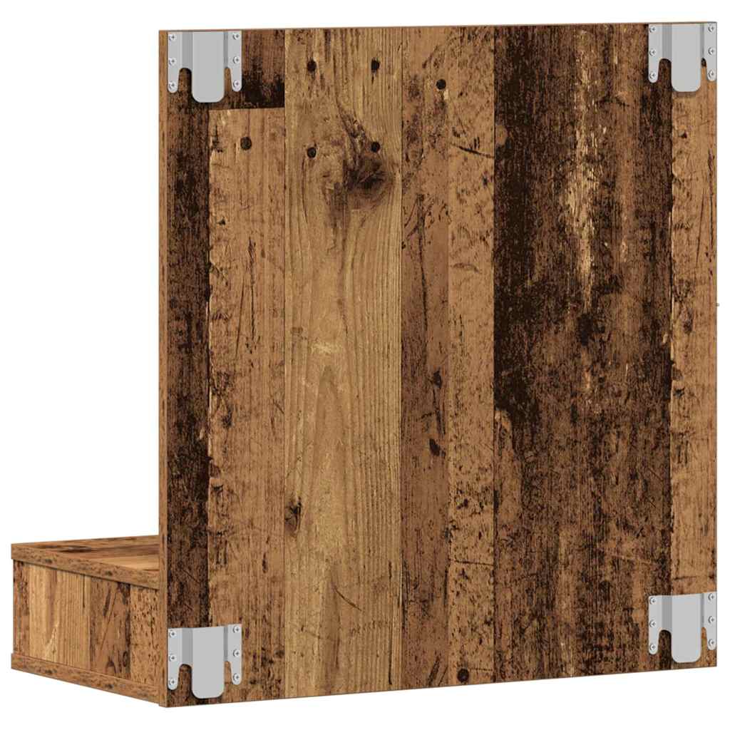 Spejlskab Gammelt træ 60 x 31,5 x 62 cm Konstrueret træ