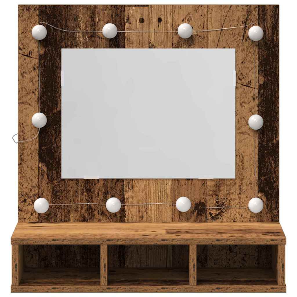 Spejlskab Gammelt træ 60 x 31,5 x 62 cm Konstrueret træ