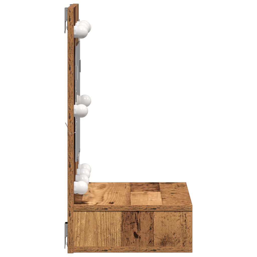 Spejlskab Gammelt træ 60 x 31,5 x 62 cm Konstrueret træ