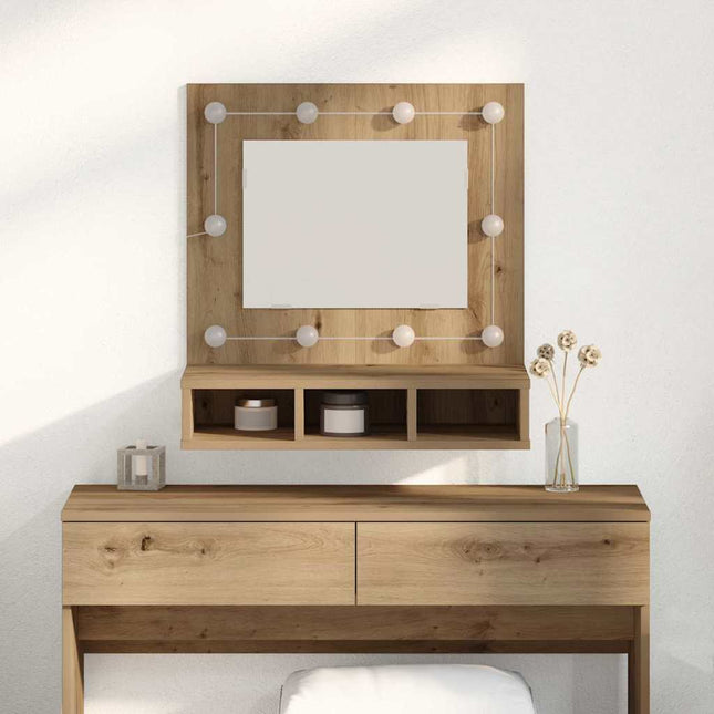 Spejlskab Artisan Egetræ 60 x 31,5 x 62 cm Konstrueret træ