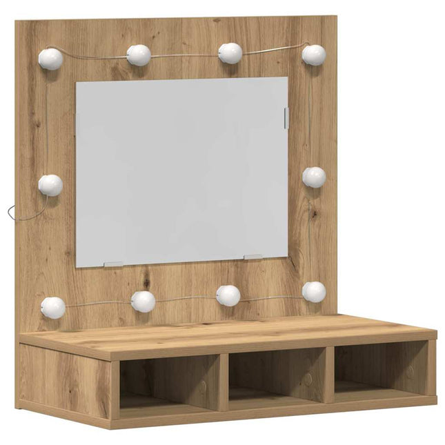 Spejlskab Artisan Egetræ 60 x 31,5 x 62 cm Konstrueret træ