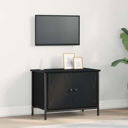 TV-skab 60 x 35 x 45 cm Sort eg Konstrueret træ