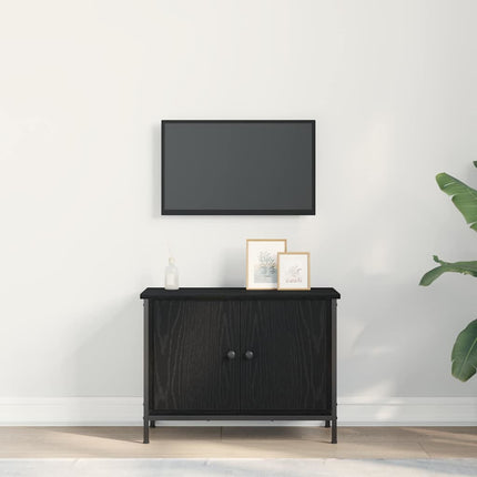 TV-skab 60 x 35 x 45 cm Sort eg Konstrueret træ