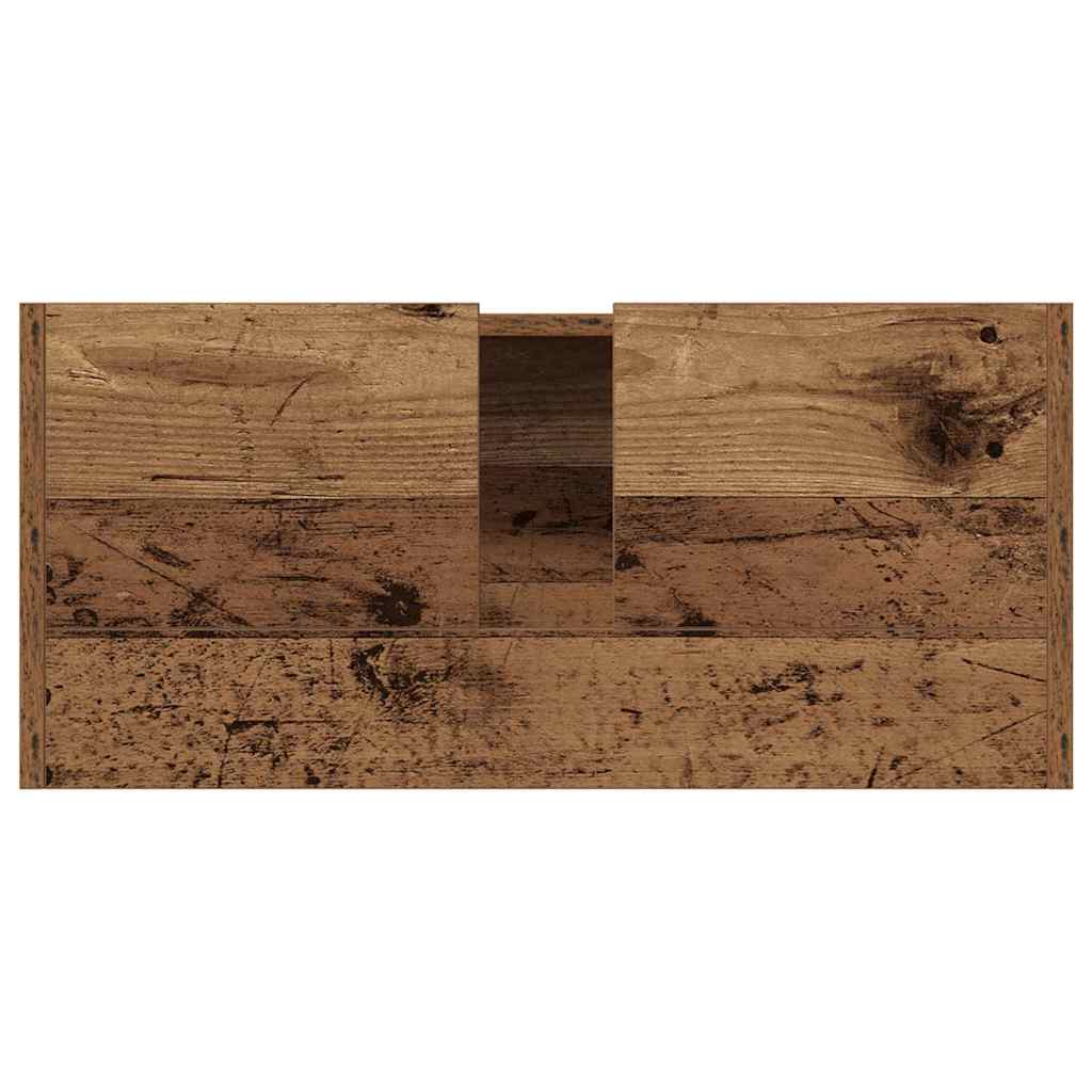 Badeværelsesskab Gammelt træ 80 x 33 x 60 cm Konstrueret træ