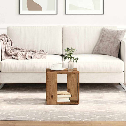 Sofabord Gammelt træ 32 x 32 x 30 cm Konstrueret træ