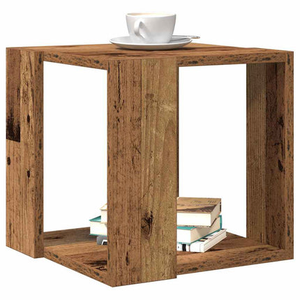 Sofabord Gammelt træ 32 x 32 x 30 cm Konstrueret træ