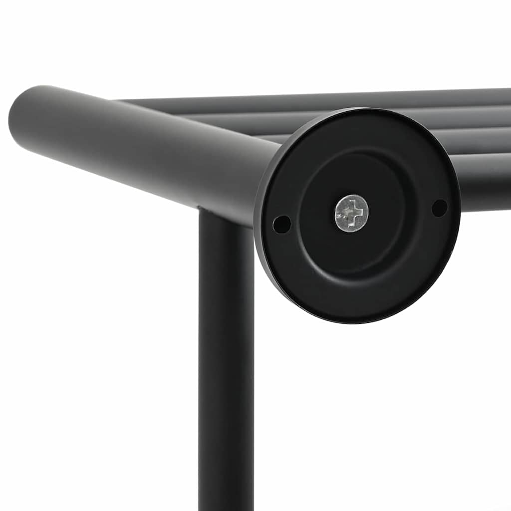 Håndklædestang Sort 61 x 23 x 17 cm Rustfrit stål