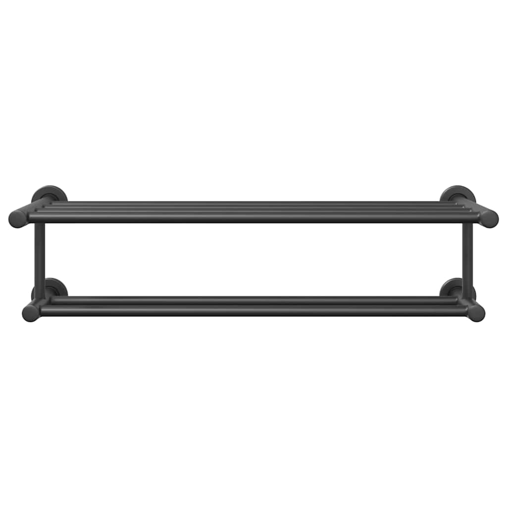 Håndklædestang Sort 61 x 23 x 17 cm Rustfrit stål