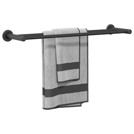Håndklædestang Sort 61 x 14,5 x 5 cm Rustfrit stål