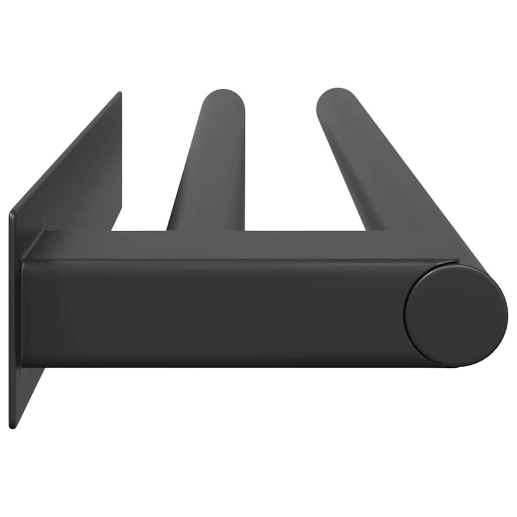 Håndklædestang Sort 40 x 9 x 4 cm Rustfrit stål