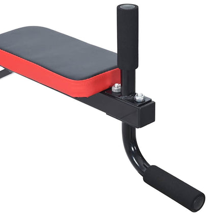 Dip Station Sort og rød 72,5 x 70 x 31 cm Pulverlakeret stål