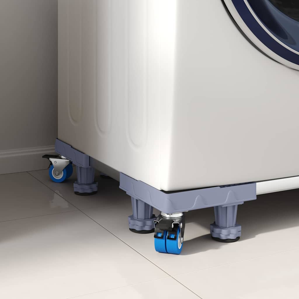 Vaskemaskinefod Grå 66 x 66 x 12 cm Rustfrit stål